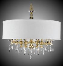  CH5606-G-32G-ST-PG - 32 inch Kaya Drum Shade Chandelier